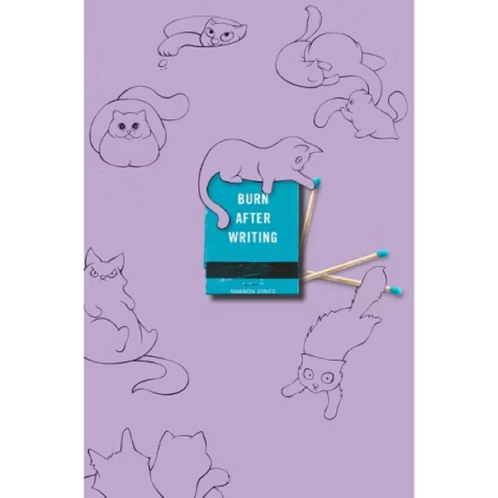 Burn After Writing (Purple with Cats) - by Sharon Jones (Paperback)
